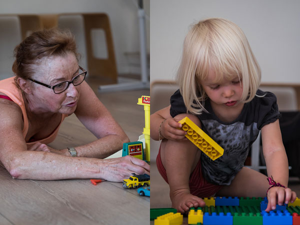 Fitnesslektion mit Kinderhütedienst